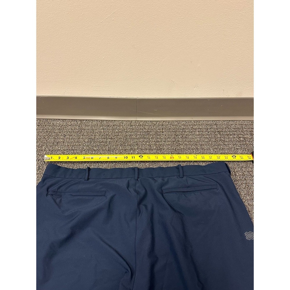 FLX Golf Pants Mens Sz 44x34 (44x28 Measure) Chino Slacks Dark Blue Performance - Picture 6 of 8